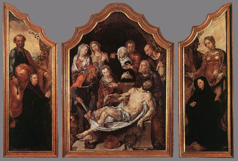 HEEMSKERCK, Maerten van Lamentation of Christ sg oil painting picture